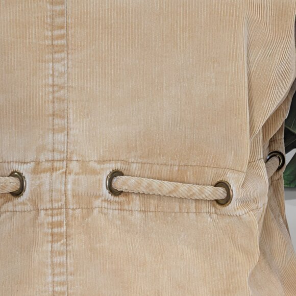 Barn Jacket Quilted Corduroy with Tie Waist - Women's sz M - Picture 9 of 13
